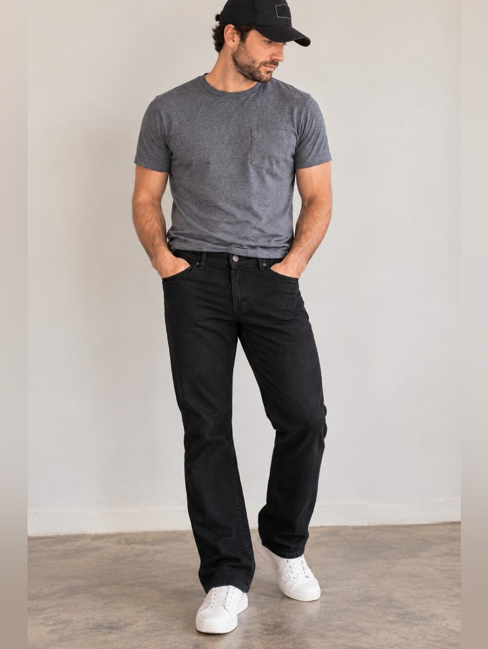 Urban Heritage Men’s Black Bootcut Jeans 38x33 Classic Denim